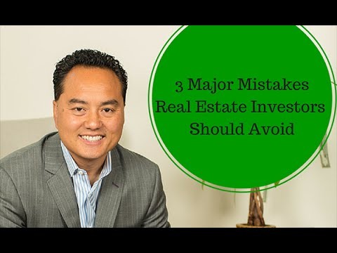 5 Mistakes Real Estate Investors Should Avoid