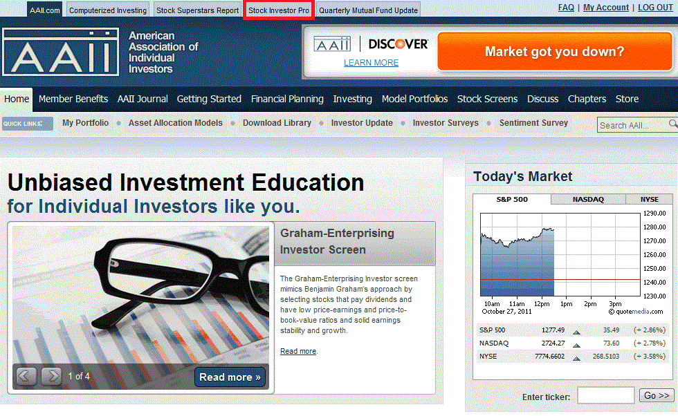 AAII Investor Classroom AAII Investor Classroom