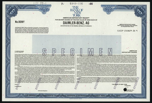 ADRs American Depositary Receipts