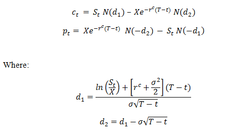 Black Scholes Model And Pricing Derivatives Finance Essay