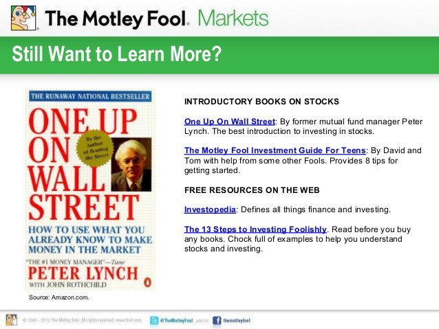 Book Review One Up On Wall Street by Peter Lynch