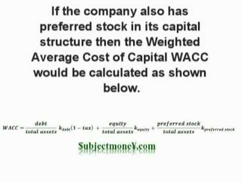 Calculating the Weighted Average Cost of Capital (WACC)