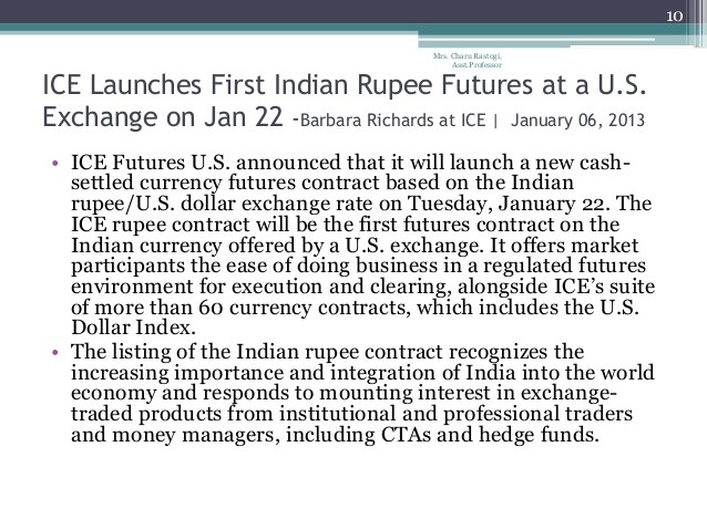 CME Launches INR FX Futures Analyst Blog