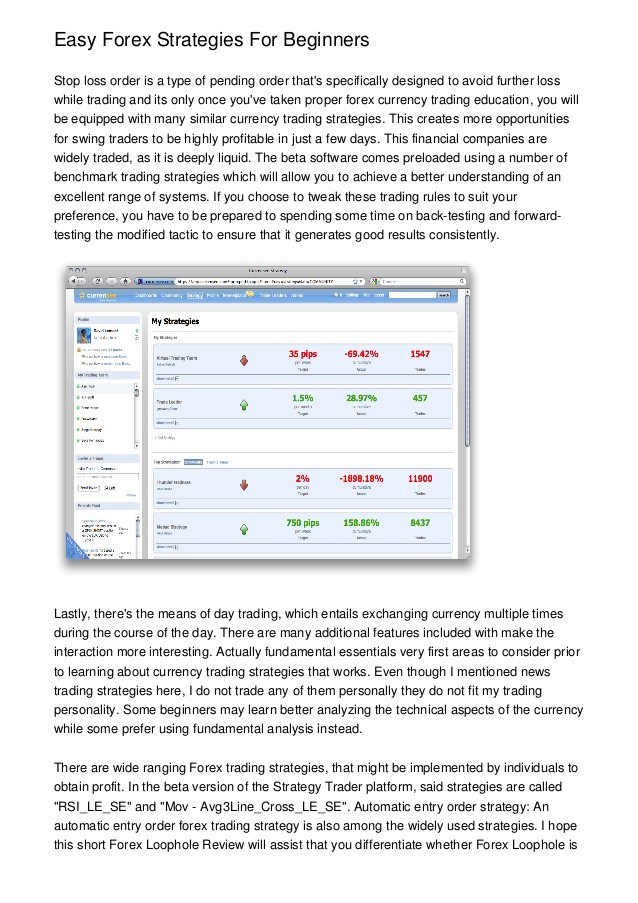 Forex Strategies For Beginners