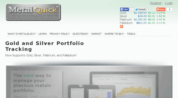 Gold Portfolio Silver Portfolio Precious Metals Portfolio