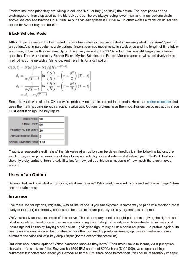 How Call Options Work I The Basics