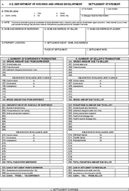 HUD1 Closing Statement Borrowers Guide