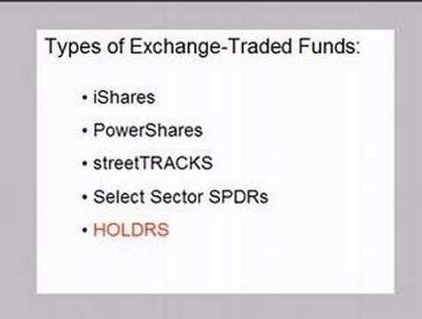 Exchange Traded Funds an introduction