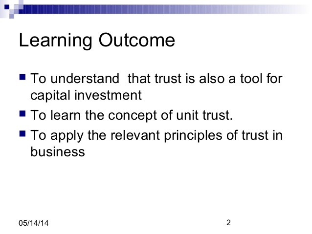 Investing in unit trusts Business