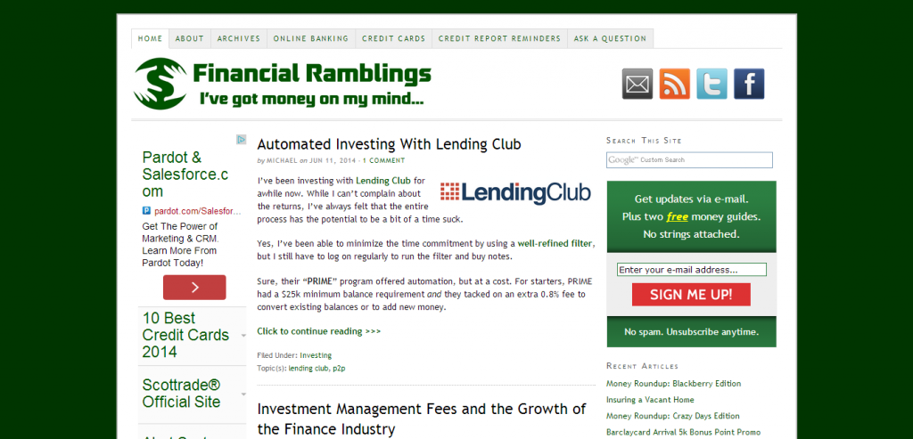 Investing Made Simple @ Financial Ramblings