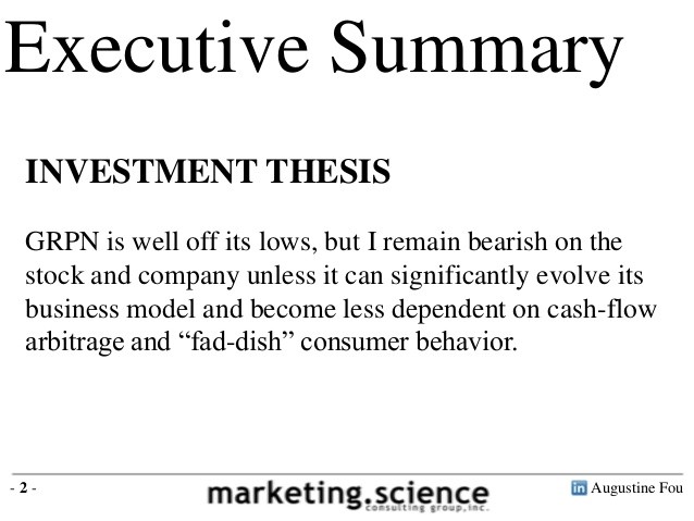 Investment Thesis