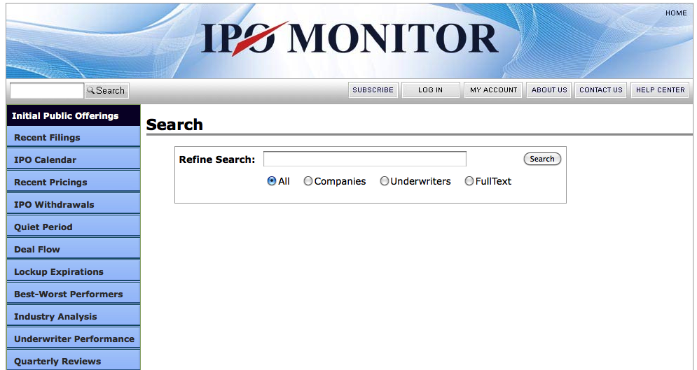 IPO Monitor