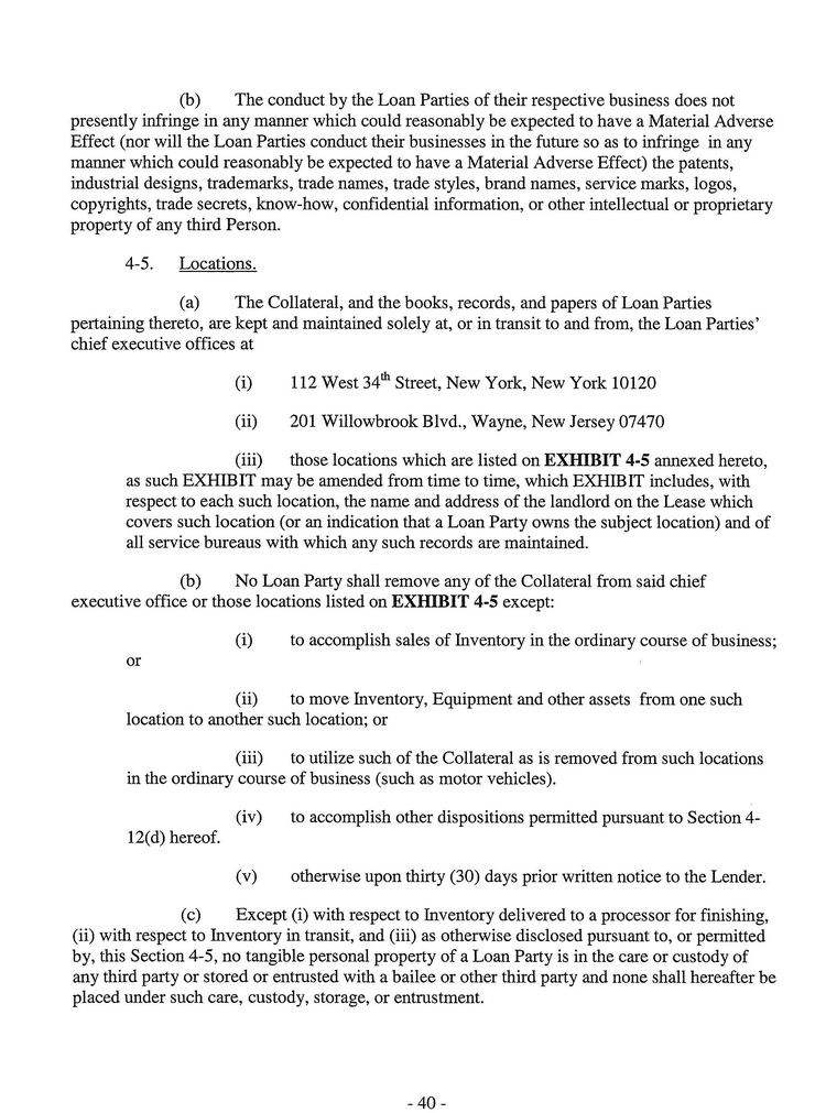 Material adverse change clause loan