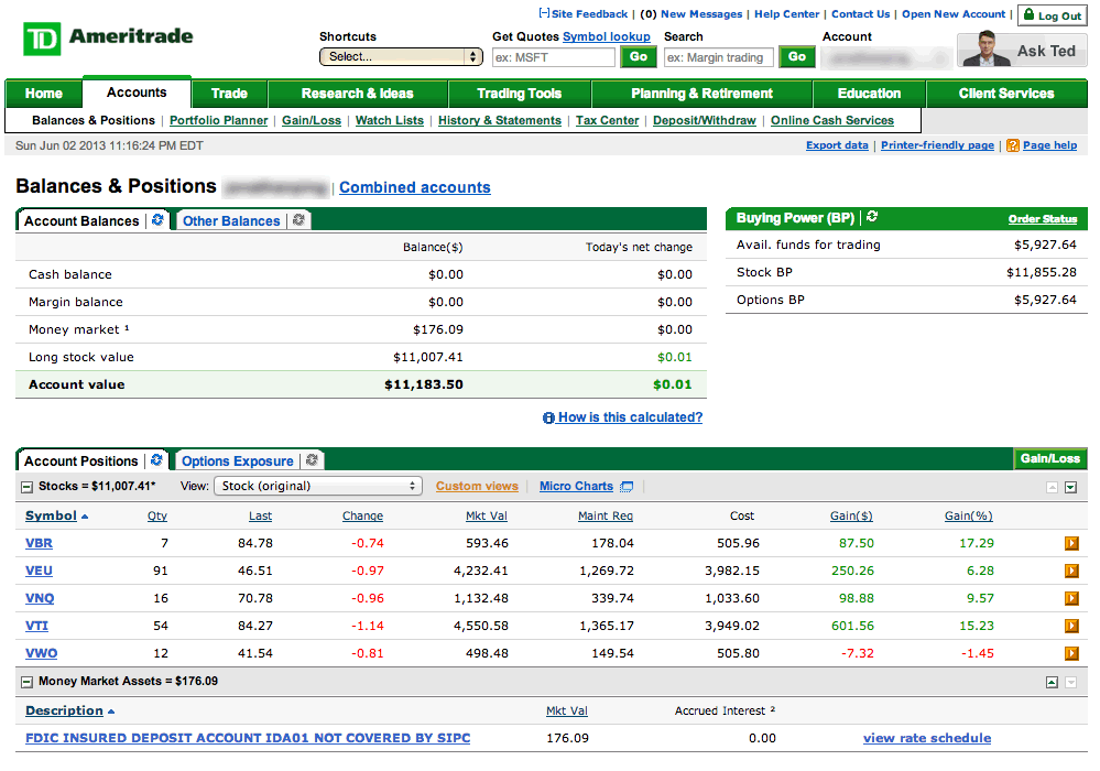 MMB Retirement Portfolio Update – June 2013