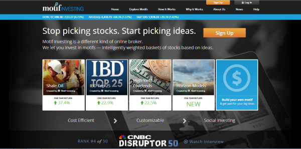 Motif Investing Partners with Investor s Business Daily to Provide the Only Way to Invest in IBD