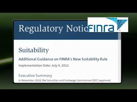 FINRA s New Know Your Customer and Suitability Rules