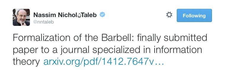 Robert Mix s Blog Antifragile Taleb s Barbell Investment Idea