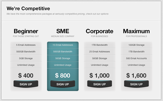 Pricing Options