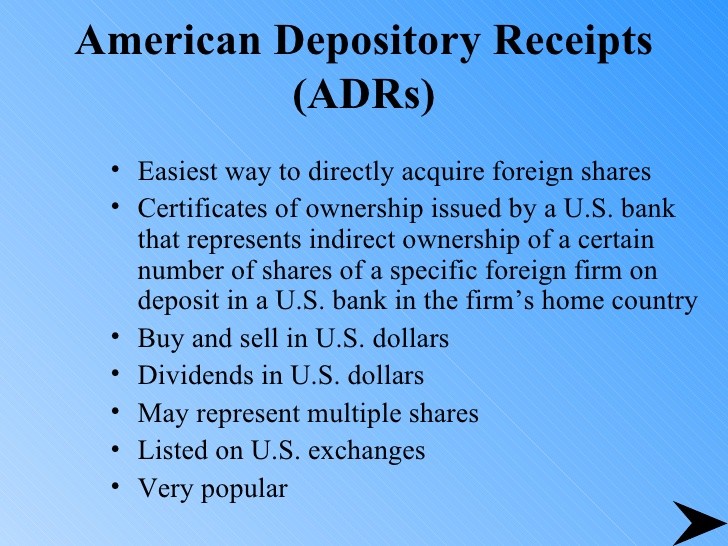 Revisiting American Depositary Receipts