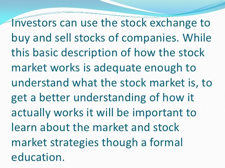 Understanding the Stock Market How to Buy Stocks and other Stock Market Basics