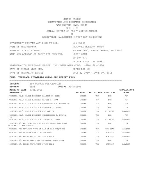 Vanguard s proxy voting guidelines