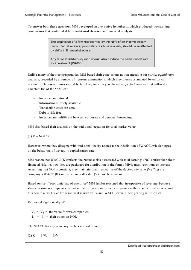 WACC Practical Guide for Strategic DecisionMaking Part 1