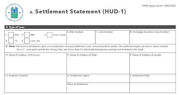 What Details Are Included In A HUD1 Settlement Statement