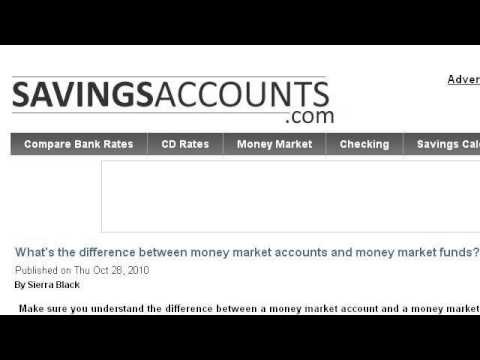 What s the Difference Between Money Market Funds and Money Market Accounts