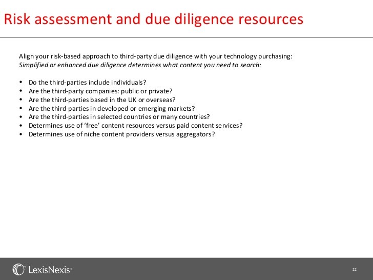 Due Diligence Resources