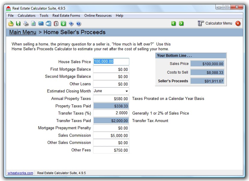 Figuring Net Profit From Selling Your Home