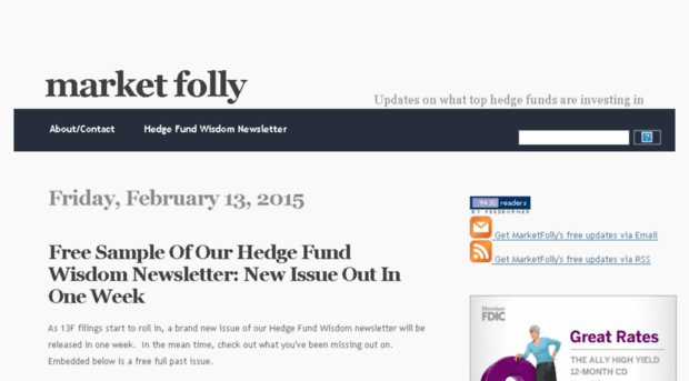 HedgeFund Folly