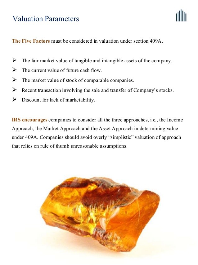 How do you set the exercise price of stock options to avoid Section 409A issues Startup Company