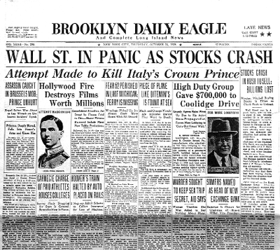 October Stock Market Crash Myths and Realities