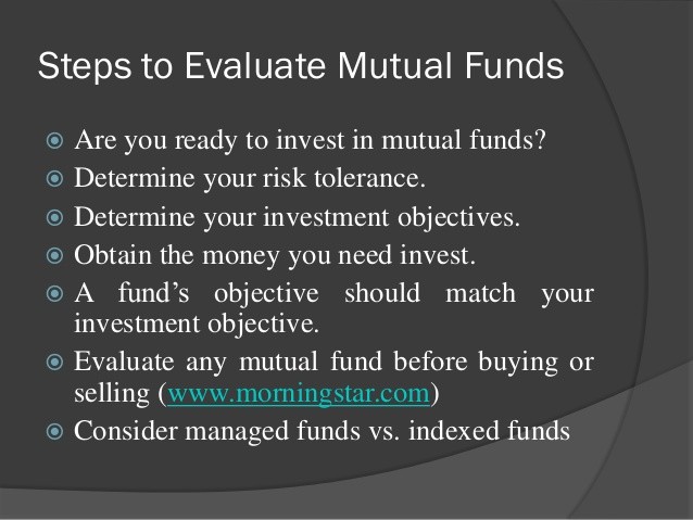 Identifying your Mutual Fund Investment Objectives Financial Web