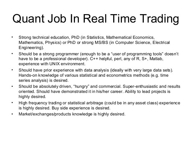 Understanding How to Become a Quantitative Analyst