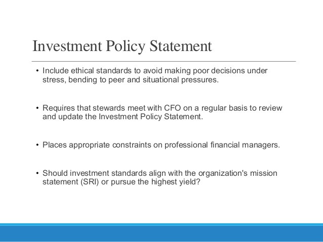 What Is An Investment Policy Statement and Why NonProfits Need One