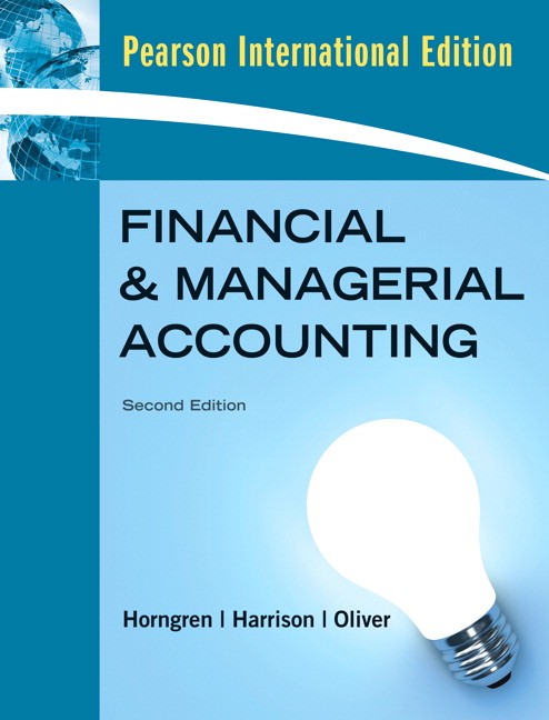 Financial and Managerial Accounting