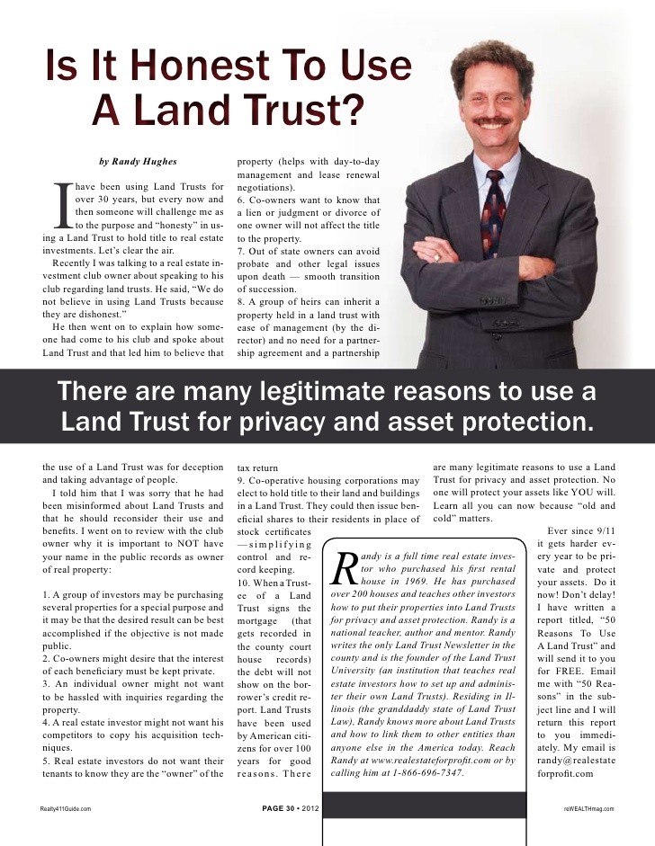 Land Trust Pros and Cons for Investors Explained in New Post at Real