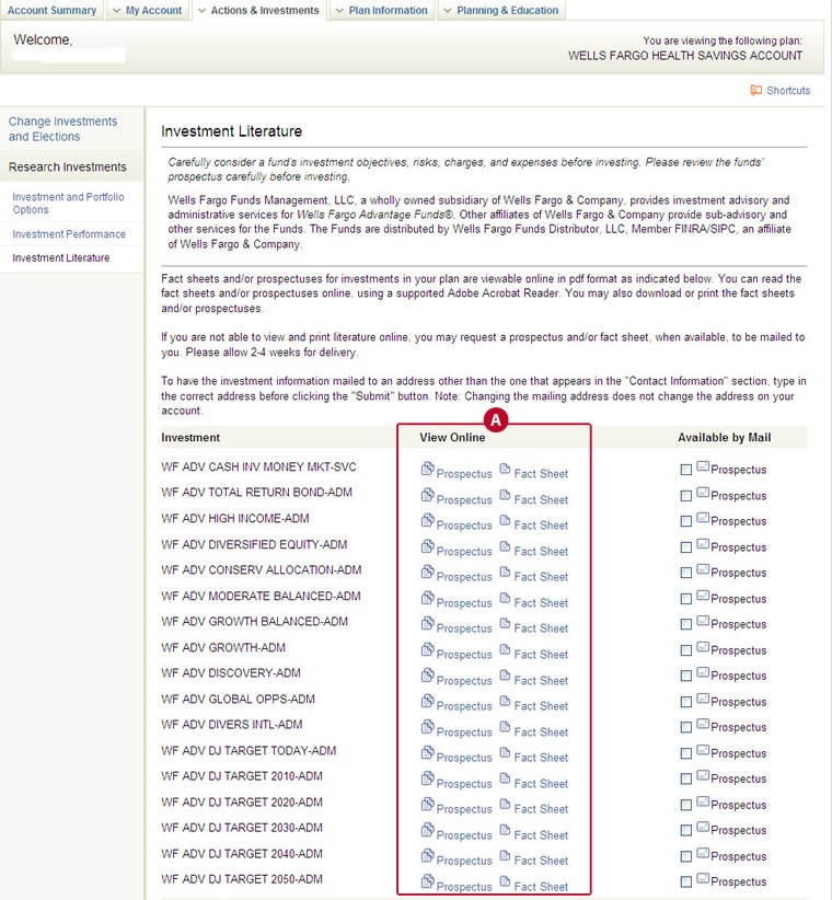 Mutual Fund Fact Sheet