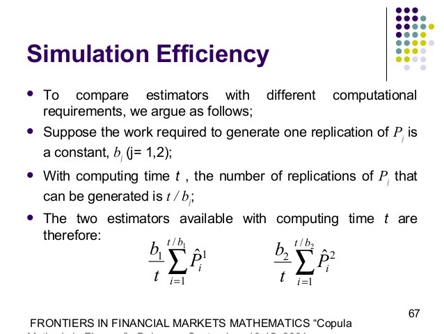 One Massive Monte Carlo Simulation One Very Efficient Solution