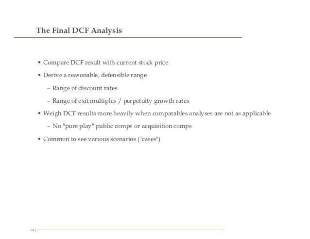 Taking Stock Of Discounted Cash Flow