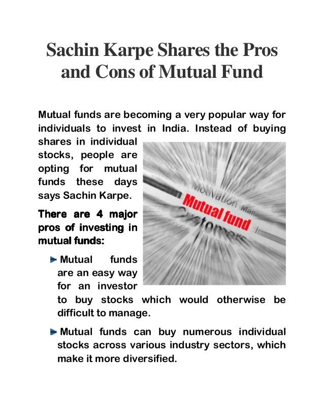 The Pros and Cons of Mutual Funds