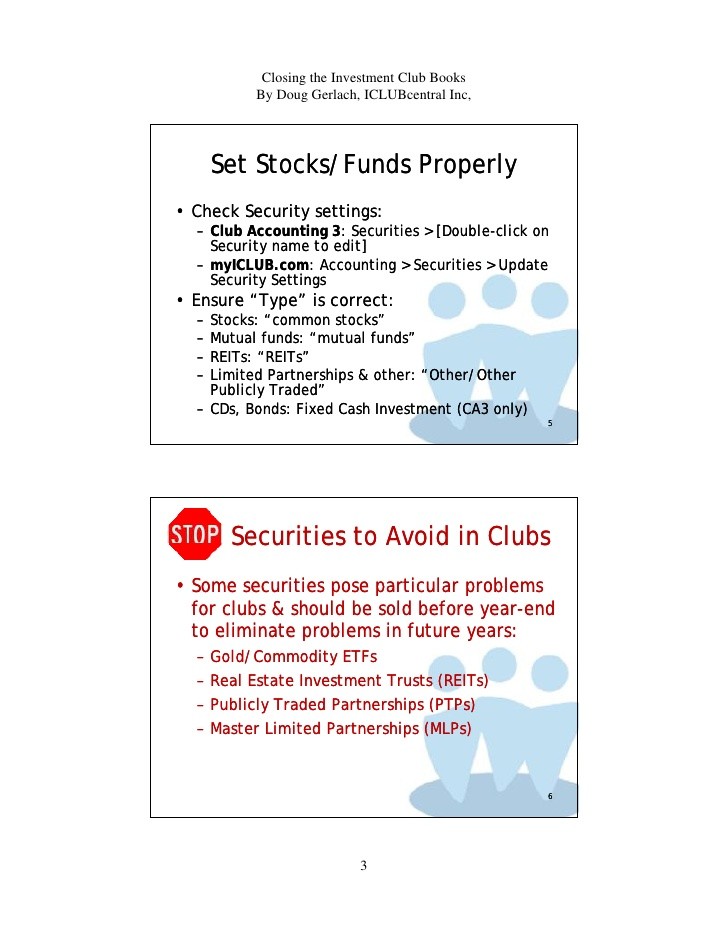 Investment Club Accountin Easy Accounting For Investment Clubs