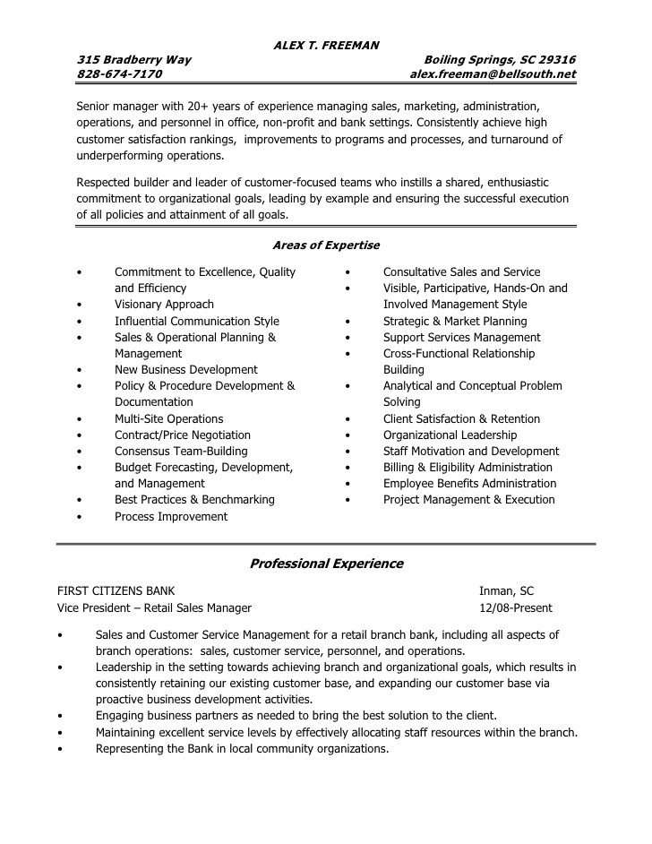 Sample Portfolio Manager Resume