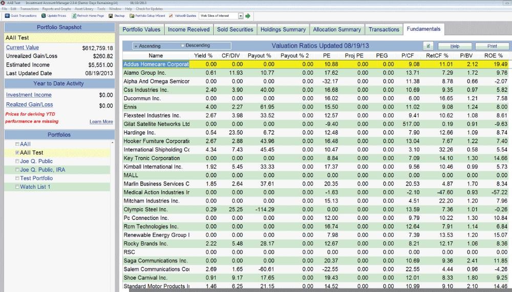 stock portfolio tracking spreadsheet in microsoft excel