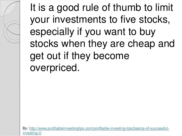 Stock Trading Rules For Successful Investing