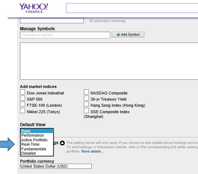 Tracking Your Portfolio on Yahoo! Finance