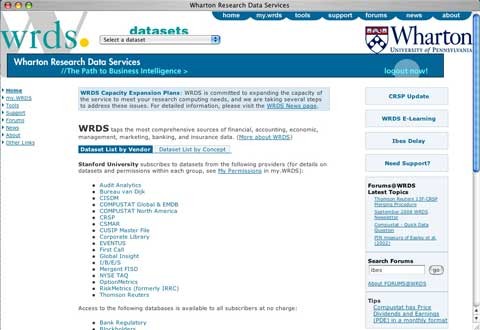 Wharton Research Data Services